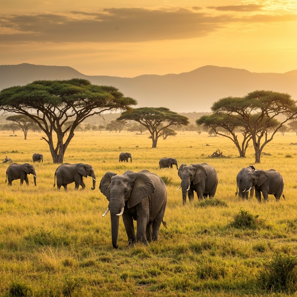 African Safari Landscape